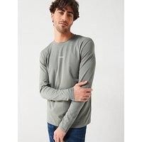 BOSS Mens TChark Contrast-Logo T-Shirt in Stretch Cotton