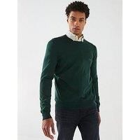 Boss Botto-L Regular Fit Crew Knitted Jumper - Dark Green