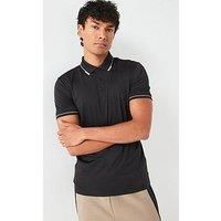 Boss Paul Pro Slim Fit Polo Shirt - Black