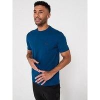 BOSS Mens T-Shirt Short Sleeve Tee Top Open Blue M