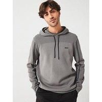 Boss Morray Regular Fit Tape Overhead Knitted Jumper - Grey