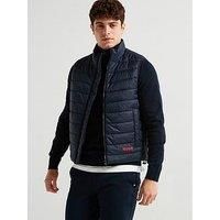 Hugo Brentino2431 Regular Fit Lightweight Gilet - Dark Blue