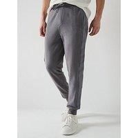 Hugo Tonal Logo Cuff Loungewear Pants - Grey
