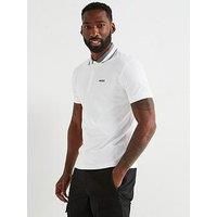 Boss Paddy 1 Regular Fit Cotton Polo Shirt - White