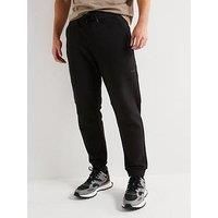 Boss Setwillnylon Relaxed Fit Nylon Trim Cuff Joggers - Black