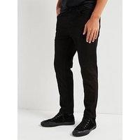 HUGO Men's 634 Tapered Jeans, Black