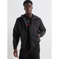 Hugo Bernando2441 Hooded Bomber Jacket - Black