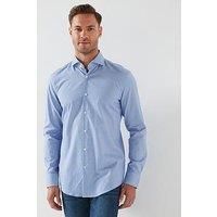 Boss H-Hank-Slim Fit Mico Pattern Shirt - Blue