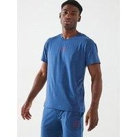 HUGO Men's Loungewear Laze T-Shirt, Blue