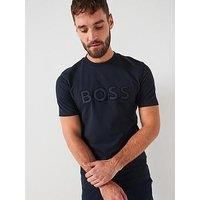 Boss C-Thompson 60 Regular Fit Satin Finish Logo T-Shirt - Navy