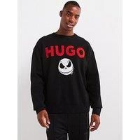 Hugo Selm Nightmare Before Christmas Oversize Fit Knitted Jumper - Black