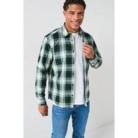 Boss C-Liam Check Shirt - Dark Green
