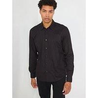 Boss C-Liam Regular Fit Embroidered Logo Shirt - Black