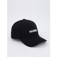 HUGO Mens Jude Cotton-twill cap with logo