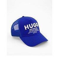 Hugo Merk International Logo Trucker Cap - Open Blue