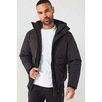 Boss J Bodo Hooded Bomber Coat - Black