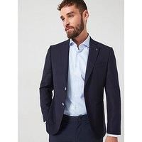 Boss H-Janson-233 Regular Fit Patch Pocket Blazer - Navy
