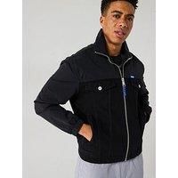 Hugo Boro251W1 Slim Fit Mix Media Denim Jacket - Black
