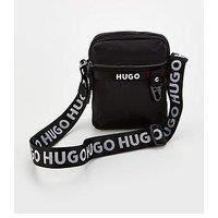 HUGO Mens Dusky NS Zip Reporter Bag with Branded Adjustable Strap and Zip Closure Size One Size