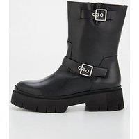 Hugo Womens Kris Bootie Chelsea Boots Black