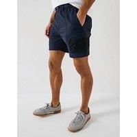 Boss Sal Belted Shorts - Dark Blue