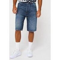 Hugo Blue Skate Tapered Denim Shorts - Dark Wash