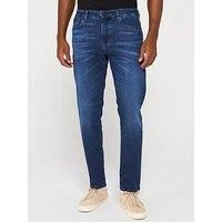 BOSS Mens RE.Maine BO Maine Regular-fit Jeans in Blue Comfort-Stretch Denim