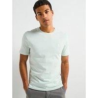 BOSS Mens Tales Logo-Patch T-Shirt in Cotton Jersey