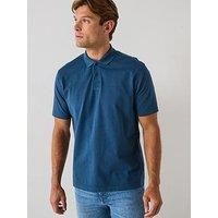 Boss Logo Polo Shirt - Open Blue