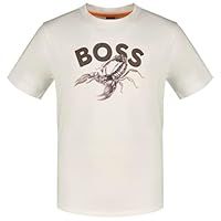 BOSS Men/'s Te_Bossfish 10260136 01 T_Shirt, White100,