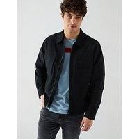 HUGO Men's Eselio Overshirt, Black