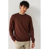 BOSS Mens Pacas-L Cotton Sweater with Embroidered Logo