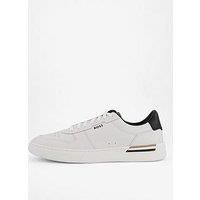 Boss Clint Tennis Leather Trainer-White