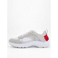 HUGO Mens GO2 merp Running Trainers with Suede and mesh Size 8