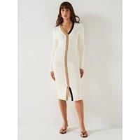 Boss Fabiri Knitted Dress - Open White