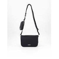 HUGO Women/'s Bel Crossbody Flap, Black, One Size