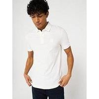 Boss Passertip Slim Fit Short Sleeve Polo Shirt - White