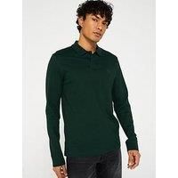 BOSS Mens Passerby Stretch-Cotton Slim-fit Polo Shirt with Logo Patch