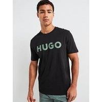 Hugo Dulivio Large Logo T-Shirt - Black