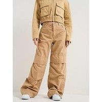 Hugo Hunder High Waist Trousers - Beige
