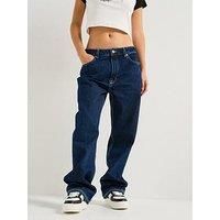 Hugo Elyah Straight Leg Denim Jeans - Navy