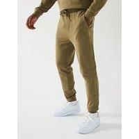 HUGO Mens Tonal Logo Pant Cotton-Terry Tracksuit Bottoms with Logo Tape