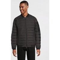 Boss J_Ordos Quilted Bomber Jacket- Black