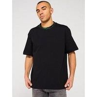 Boss Te Jungle Camo Collar Relaxed Fit T-Shirt - Black