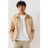 BOSS Mens H-Coiner Cotton-Blend Jacket with Double B Monogram