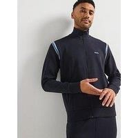 BOSS Mens Tracksuit Set Stretch-cotton regular-fit tracksuit with stripe inserts