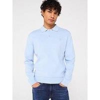Boss C-Baltazar Regular Fit Bb Heavyweight Knitted Polo - Light Blue