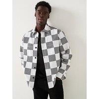 Hugo Erato Giant Checkerboard Shirt - Black