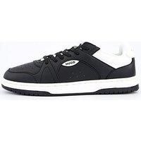 Hugo Hadrian Leather Tennis Trainers - Black