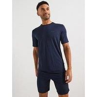 BOSS Mens Bamboo Short Set Short jersey pyjama set with embroidered branding